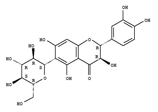 taxifolin 6-C-glucoside结构式