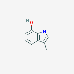 Structure of 1H-Indol-7-ol, 3-methyl-