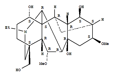 Structure of 11aH-12,3,6a-Ethanylylidene-7,9-methanonaphth[2,3-b]azocine,aconitane-1,8,14-triol deriv.