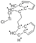 Structure of ETHYLENEBIS(1-INDENYL)TITANIUM(IV) DICHLORIDE