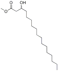 Structure of 3-HYDROXYHEPTADECANOIC ACID METHYL ESTER