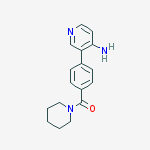 (4-(4-aMinopyridin-3-yl)phenyl)(piperidin-1-yl)Methanone结构式
