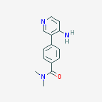 Structure of 4-(4-aMinopyridin-3-yl)-N,N-diMethylbenzaMide