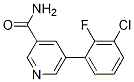 Structure of 5-(3-chloro-2-fluorophenyl)pyridine-3-carboxamide