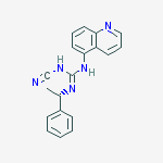 Structure of 2-cyano-1-[(1s)-1-phenylethyl]-3-(5-quinolinyl)guanidine