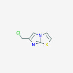 Structure of Imidazo[2,1-b]thiazole, 6-(chloromethyl)-