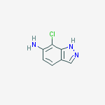 7-chloro-1H-indazol-6-amine结构式