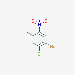 Structure of 1-BROMO-2-CHLORO-4-METHYL-5-NITRO-BENZENE