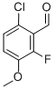 6-氯-2-氟-3-甲氧基苯甲醛结构式