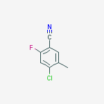 Structure of 4-chloro-2-fluoro-5-methylbenzonitrile