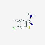 Structure of 6-chloro-5-methyl-1,2-benzothiazol-3-amine