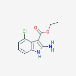 Structure of Ethyl 2-amino-4-chloro-1h-indole-3-carboxylate