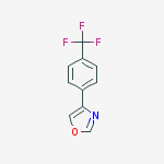 Structure of Oxazole, 4-[4-(trifluoromethyl)phenyl]-