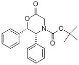 Structure of tert-Butyl (2S,3R)-(+)-6-oxo-2,3-diphenyl-4-morpholinecarboxylate