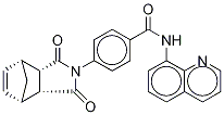 4-[(3aR,4R,7S,7aS-rel)-1,3,3a,4,7,7a-Hexahydro-1,3-dioxo-4,7-methano-2H-isoindol-2-yl]-N-8-quinolinylbenzamide结构式