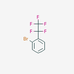 Structure of 1-bromo-2-(1,1,2,2,2-pentafluoroethyl)benzene
