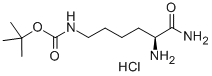 Structure of NΕ-BOC-L-LYSINE AMIDE HYDROCHLORIDE LYS(BOC)-NH2·HCL
