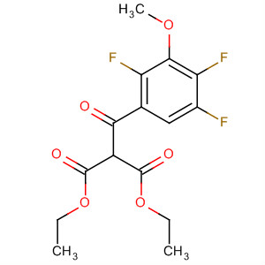 Structure of Propanedioic acid, (2,4,5-trifluoro-3-methoxybenzoyl)-, diethyl ester