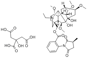 Structure of METHYLLYCACONITINE CITRATE