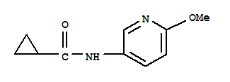 Cyclopropanecarboxamide,N-(6-methoxy-3-pyridinyl)-结构式
