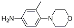Structure of Benzenamine, 3-methyl-4-(4-morpholinyl)-