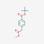 Structure of Methyl 2-(4-(Tert-Butoxycarbonyl)Phenyl)Acetate,97%