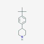 Structure of Piperidine, 4-[4-(1,1-dimethylethyl)phenyl]-