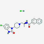 Structure of N-[(1S)-2-[4-(5-Chloro-2,3-dihydro-2-oxo-1H-benzimidazol-1-yl)-1-piperidinyl]-1-methylethyl-2-naphthalenecarboxamide