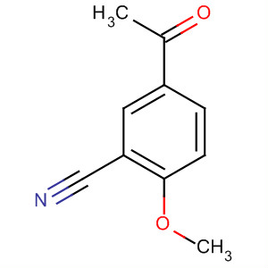 Structure of Benzonitrile, 5-acetyl-2-methoxy-