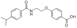 4-(2-(4-isopropylbenzamido)ethoxy)benzoic acid结构式
