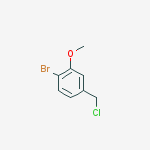 Structure of 1-bromo-4-(chloromethyl)-2-methoxybenzene