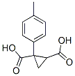 1,2-Cyclopropanedicarboxylic acid, 1-(4-methylphenyl)-结构式