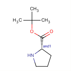 Structure of DL-Proline, 1,1-dimethylethyl ester