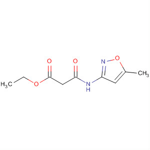 Structure of Propanoic acid, 3-[(5-methyl-3-isoxazolyl)amino]-3-oxo-, ethyl ester