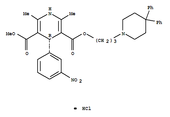 Structure of R(-)-NIGULDIPINE HCL