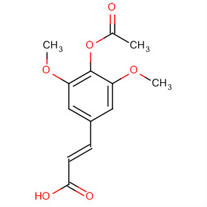 Structure of 2-Propenoic acid, 3-[4-(acetyloxy)-3,5-dimethoxyphenyl]-, (E)-