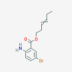 Structure of Hex-3-Enyl 2-Amino-5-Bromobenzoate