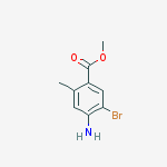Structure of Methyl 4-aMino-5-broMo-2-Methylbenzoate