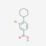 3-BROMO-4-CYCLOHEXYLBENZOIC ACID结构式