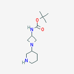 (1-PIPERIDIN-3-YL-AZETIDIN-3-YL)-CARBAMIC ACID TERT-BUTYL ESTER结构式