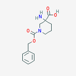 Structure of 3-amino-1-[(benzyloxy)carbonyl]-3-piperidinecarboxylic Acid