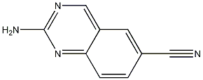 Chemical structure of 2-aminoquinazoline-6-carbonitrile