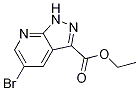 Structure of 1H-Pyrazolo[3,4-b]pyridine-3-carboxylicacid, 5-bromo-, ethyl ester