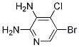 Structure of 5-Bromo-4-chloropyridine-2,3-diamine