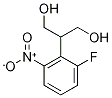 2-(2-氟-6-硝基苯基)-1,3-丙二醇结构式