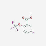 Methyl 5-Iodo-2-(Trifluoromethoxy)Benzoate结构式