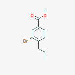 3-Bromo-4-propylbenzoic acid结构式