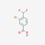 Structure of 3-bromo-4-(difluoromethyl)benzoic acid