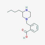 1-(2-CARBOXYPHENYL METHYL)-3-N-BUTYL PIPERAZINE结构式