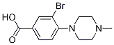 Structure of 3-BroMo-4-(4-Methyl-1-piperazinyl)benzoic Acid